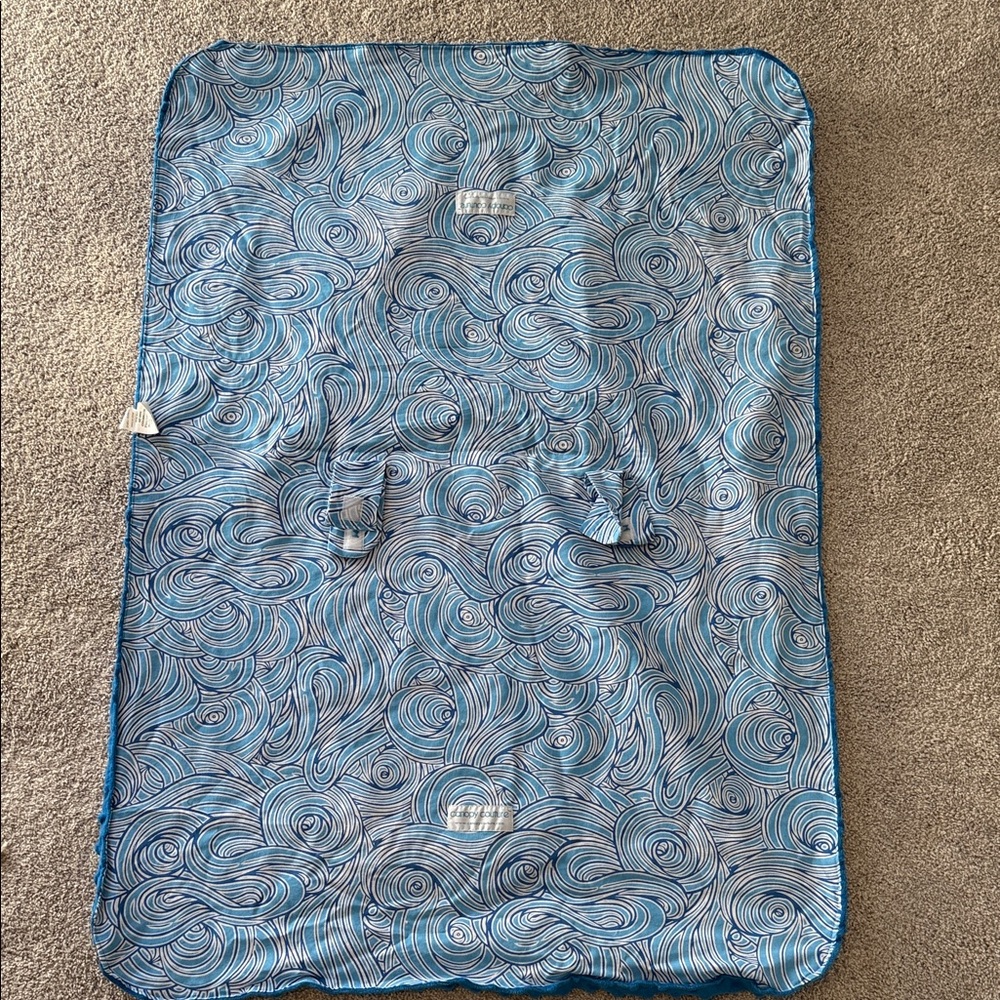 Blue Swirl Patterned Blanket